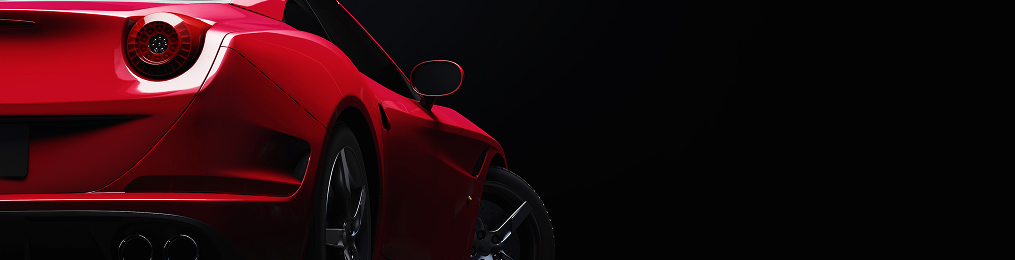Red sports car showcasing nano technology film