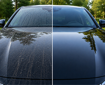 Easy to clean protected paint surface